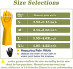 8 Pairs Reusable Household Cleaning Gloves, Rubber Kitchen Dishwashing Gloves,Extra Thickness, Long Sleeves, for Washing Dishes, Pet Care(X-Large, Yellow)