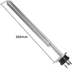 DERNORD 240V 6500W Tri-clamp Foldback Heating Element Stainless Steel Immersion Water Heater with 3-Wire Electrical Locking Plug (2 Inch Tri clamp)