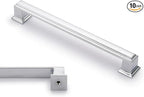 10 Pack 6.3 Inch(160mm) Hole Center Polished Chrome Modern Cabinet Pulls Kitchen Cabinet Handles Kitchen Cabinet Hardware Timeless Drawer Pulls for Dresser Cupboard Wardrobe, Chrome(6.3x10)
