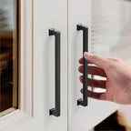 FILTA 8.8 Inch(224mm) Hole Centers Matte Black Cabinet Pulls(Set of 10),Black Handles for Cabinets Zinc Alloy Kitchen Cabinet Pulls Cabinet Hardware for Cabinets Cupboard Drawer