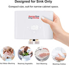 Thermoflow 240V Electric Mini Tankless Water Heater Point of Use On Demand Instant Hot Water Heater for Sinks Wall Mounted, CSA Certified 5.5kW Hard Wired
