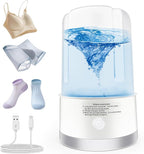 Portable Mini Washing Machine | Compact Deep Cleans Underwear, Baby Clothes, Small Laundry | Lightweight for Apartment, Dorm, Hotel, Travel & Camping | Quiet Energy-Efficient (White)