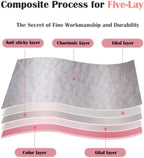 Household Gloves Latex-Free, 15" Long Cuff, Soft Lining, Adjustable Strap, Multi-Layer Protection, Flexible, Comfortable, Chemical-Resistant, Reusable for Cleaning, Dishwashing, 4 Pair Large