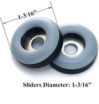1-1/4" Screw on Furniture Glides Sliders for Wooden Furniture-Furnigear Heavy Duty PTFE (Teflon) Chair Leg Slides Move Your Furniture Easy & Safely - Best Floor Protector (20 Pack)