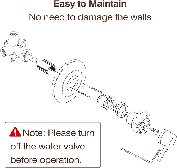 Matte Black Shower Trim Kit Compatible with Moen Posi-Temp Valve, Bathroom shower Lever Single-Handle faucet (Valve Not Included)