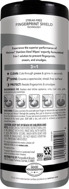 Weiman Heavy Duty Cooktop Polish & Stainless Steel Wipes - Powerful Appliance Kitchen Cleaning Kit - Packaging May Vary