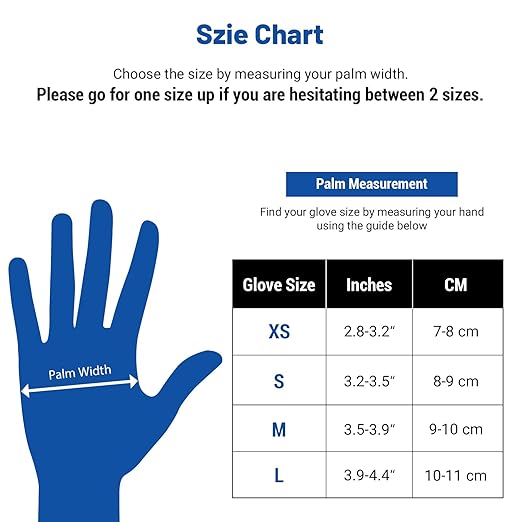 JMU Nitrile Gloves Medium Bulk 4000 Count, 3.5 Mil Disposable Gloves Latex-Free, Violet Blue