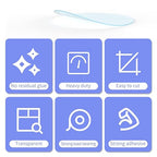 30PCS Heavy Duty Double Sided Adhesive Mounting Circle Tape- Waterproof,Strong Adhesion,Clear, High Strength,No Residue Removability for Hanging,Wall Mounting, Home Decor,Adhesive for Shower