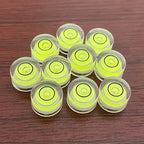 10Pcs Bubble Spirit Levels Mini Circular Bullseye Bubble Level Small Round Spirit Level Measuring Layout Tools (10x6mm, Non-Adhesive)
