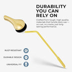 Qualihome Toilet Handle Replacement (Brass Polished, Side Mount)