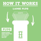 Hemper Plugs + Caps | Universal Cleaning Plugs for Glass Water Pipes and More | Fits Male & Female Joints | Leak-Proof Seal | Hassle-Free Cleaning | Durable, Reusable & Easy to Use - (Purple)