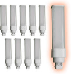 12 Watt Horizontal LED Plug-in Light Bulbs | Type A 4 Pin G24Q Base 5000K Daylight | High Output 1200 Lumens | Car Dealership Lighting | 10 Pack by GoodBulb