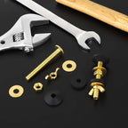 2Pcs Toliet Bolts Universal Toilet Tank to Bowl Bolts Kit Toilet Tank Bolts Heavy Duty Bolts with Rubber,Stainless Steal Washers and Wing Nuts,Toilet Tank Bolts and Rubber Gaskets