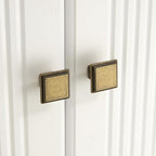 10 Pack Antique Brass Cabinet Knobs Drawer Knobs Modern Cabinet Pulls Kitchen Cabinet Handles Kitchen Cabinet Hardware Timeless Drawer Pulls for Dresser Cupboard Wardrobe, A-Brass(1x10)