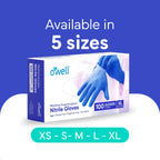 OWELL® Blue Medical Exam Nitrile Gloves – 4 Mil, Powder-Free, Latex-Free, Chemo Rated, Drug Resistant Disposable Gloves
