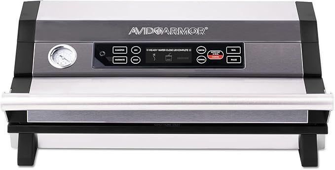 Avid Armor Vacuum Sealer A420XL – 16" Wide Seal Bar for Wider Bags, Fits 50 ft Rolls, Seals Multiple Quart Bags, Food Saver for Kitchen Storage, Sous Vide, Marinating