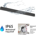 Aipsun 2 Pack Outdoor Wall Lights, 39.4inch Black LED Exterior Light Fixtures Wall Mount, Modern Porch Lights Wall Sconce, Long LED Linear Outside Lighting for Garage, Front Door 3000K