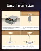 Lumary Smart Gimbal Recessed Lighting 4 Inch, 360°&90° Adjustable COB Eyeball Ceiling Light, 7W 550lm RGBCW, Color Changing Canless LED Downlight, Compatible with Alexa/Google Assistant, ETL, 1 Pack