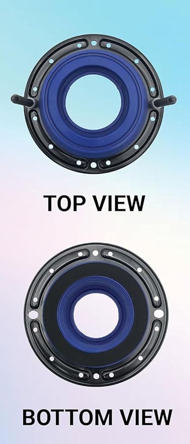 One N Done Toilet Flange Repair Kit - Toilet Kit For Low or Broken Flange. Toilet Wax Ring Replacement Kit W/Toilet Flange Extender Kit, Easy Toilet Bolts, & Toilet Caps For Bottom of Toilet. 3X