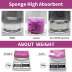 Microfiber Cloth 6Pack Cleaning Rags Absorbant Lint Free Cloth for House, Kitchen, Car, Glass, Stainless Steel, Window, Boat Cleaner-12''x 12''-Purple