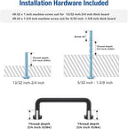 JOY DECOR Cabinet Pulls – 3 Inch Hole Center, Matte Black, 15 Pack, Zinc Alloy Cabinet Handles for Drawers & Cupboard – Vintage Style Hardware for Kitchen, Bathroom, Dresser, Furniture Makeover