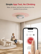 X-Sense Smart Smoke Detector with Voice Alerts and 17 Locations, Wi-Fi Smoke Alarm with SBS50 Base Station, Test from APP, Wireless Interconnected Fire Alarm, Model XS0B-MR31