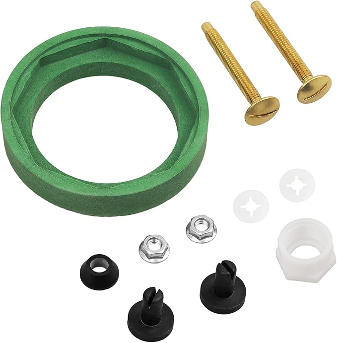 3'' Toilet Tank to Bowl Coupling Kit, Fits for American Standard Champion 4 Toilet Parts AS738756-0070A, Includes Gasket, Bolts and Other Essential Parts for Most 3 Inch Flush Valve Opening Tanks
