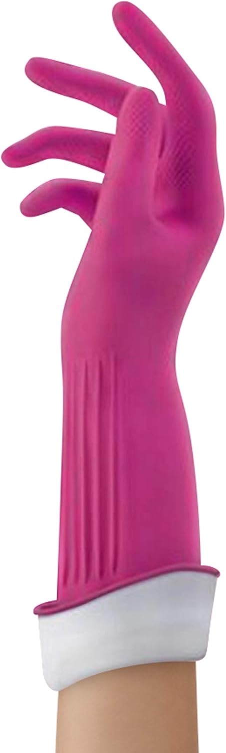 Playtex Living Reuseable Rubber Cleaning Gloves (Medium, 12 Pairs), Premium Protection Reusable Household Gloves