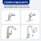 1255 Replacement Cartridge for Moen Kitchen Faucet, Single Handle Cartridge with Leak-Proof Design for Duralast, with Stainless Steel Lever