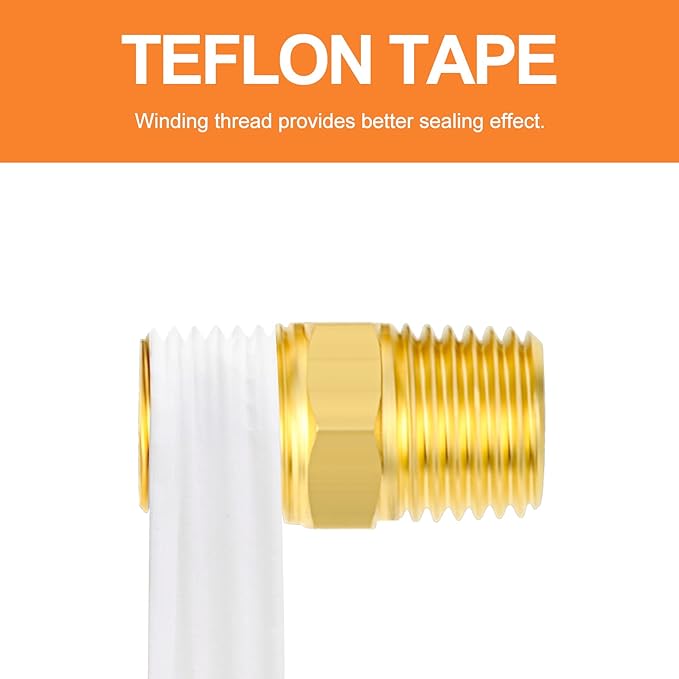 GASHER 4PCS Metals Brass Pipe Fitting, Hex Nipple Brass Hex Coupler, 3/8" x 3/8" NPT Male Thread Pipe, 3/8 Inch x 3/8 Inch NPT Female Thread Pipe