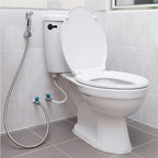 iFealClear Universal Side Mount Toilet Tank Flush Lever, Angle Mount Handle Replacement Kit, Solid Brass Trip Lever Fits Most Toilets, Matte Black