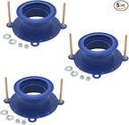 One N Done Toilet Flange Repair Kit – Complete Toilet Wax Ring Replacement Kit – Durable Waxless Toilet Ring – Includes Toilet Flange Bolts and nuts,washers - Toilet Flange Extension Kit (3 Packs)