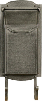 Special Lite Contemporary Vertical Wall Mount Mailbox - Swedish Silver Aluminum Mailbox for Wall Mount - SVC-1002-SW