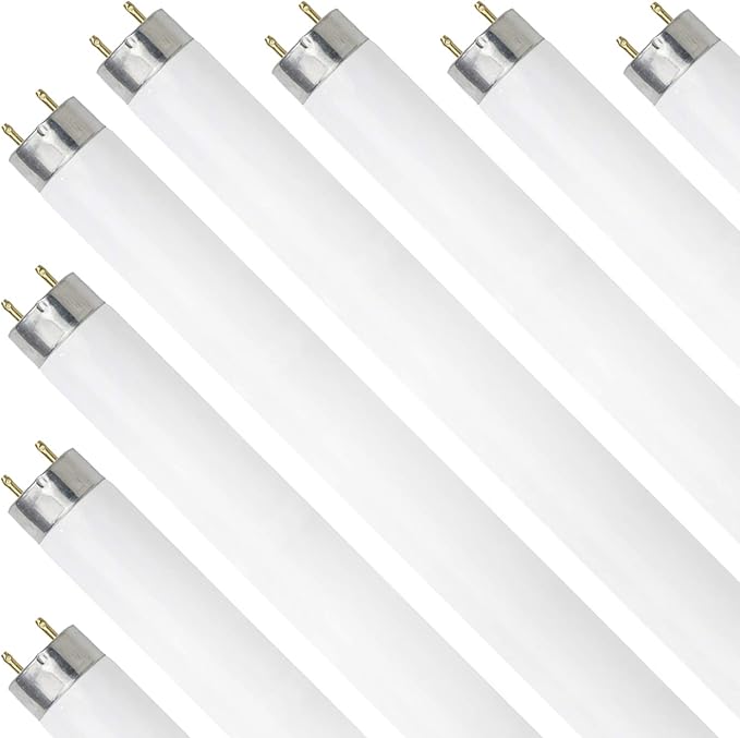 Dysmio Lighting F17T8-DL 17-Watt - 24 Inch,T8 Straight Tube, Medium Bi-Pin Base, 6500K - Daylight - Pack of 8