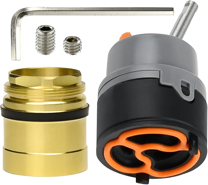 RP50587 Replacement Cartridge Valve Compatible with Delta DST Single Handle Kitchen and Lavatory Faucets - Includes RP51503 Bonnet Nut, Easy Installation