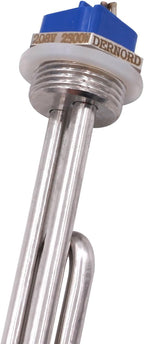 DERNORD 2500W 208V Screw-In Foldback Water Heater Element - Low Watt Density