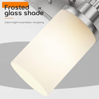 Bathroom Light Fixtures Brushed Nickel Vanity Lights with White Frosted Glass Shade, Double Wall Lamps for Mirror Kitchen Living Room Porch T001BR-L2