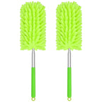 Mini Duster for Cleaning, 360° Bendable Hand Dusters with Extension Pole, Washable Small Duster for Car Interior, Office, Furniture