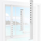 Adjustable Window Security Bars (White-1PCS, 9.8-16.7In)
