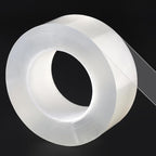 Transparent Weather Sealing Tape, Clear Draft Isolation Film Tape for Door Draft Stopper, Adhesive Tape for Doors, Windows and Shower Glass Gaps - No Residue (1.2 Inch x 16Ft)