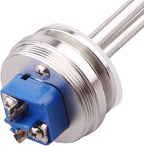 DERNORD 1.5" Inch (OD50.5mm) Tri-clamp Foldback Heating Element Stainless Steel Immersion Water Heater (120V 1500W)