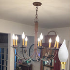 E12 Dimmable LED Bulb 40 watt Candelabra Light Bulbs 3000K Soft White Chandelier Light Bulbs 4W Frosted E12 Vintage LED Filament Vintage Candle Bulb with Decorative, 400lm, 6Pack.