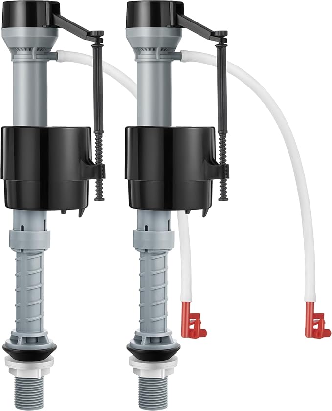 Saillong 2 Pack Toilet Fill Valve Replacement, Height Adjustable Universal Toilet Tank Flusher Replacement Kit, Leak-Proof Easy Install Fill Valve Repair Kit