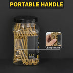 Wood Screws 2-1/2 Inch, FIXLINK Deck Screws #10 x 2-1/2", 105 PCS, Epoxy Coated, T25 Star Bit Above 1500 Hour Salt Spray Coating Outdoor Decking Screws Excellent Rust Resistant for Outdoor Wood Fence