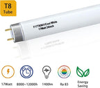 12 Pack 24 inch 17Watts F17T8 Fluorescent Bulb, F17T8/841 4100K Cool White,2ft T8 Fluorescent Tube Light,Medium Bi-Pin (G13) Base,1400 Lumens