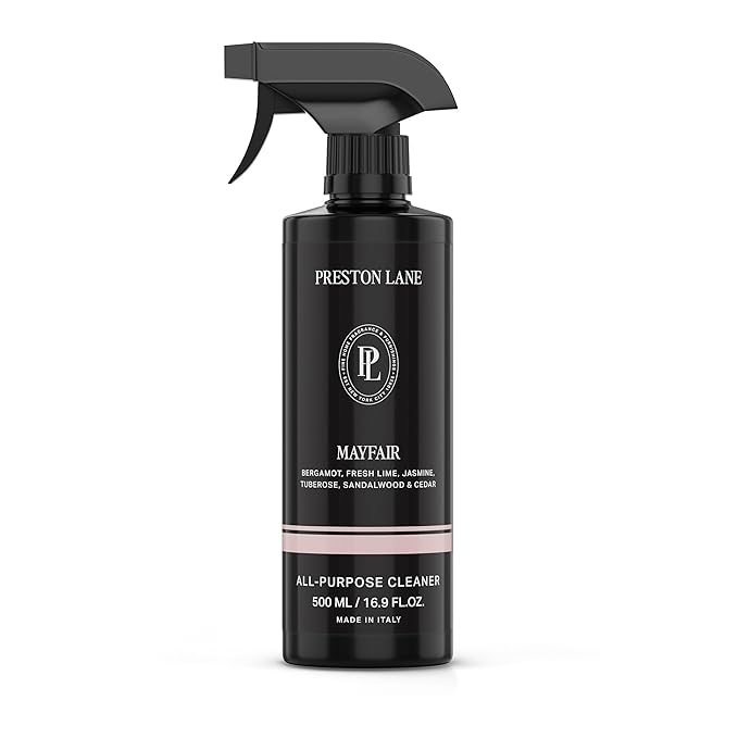 Preston Lane Luxury All-Purpose Cleaner, Mayfair Scent | Bio-Based Multi-Surface Spray | Streak-Free Finish, Lifts Dirt, Smudges & Grease | Vegan & Cruelty-Free