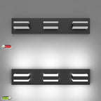 SOLFART 5 Color Temperature Adjustable Black 3 Lights Bathroom Vanity Fixtures, LED Vanity Light Over Mirror, Bathroom Light Fixture for Vanity