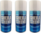 Sheila Shine 3 x 10 Oz. Stainless Steel Cleaner and Polish Aerosol Spray, Protect Household Kitchen Surface, Removes Grease, Fingerprint & Watermark, Polish & Leaves a Streak Free Shine for Appliances