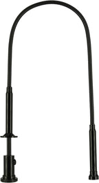 24.4 in Claw Grabber Tool,Bendable Hose Reacher Pickup with LED Light,4 Claw Picking Tool for Garbage Litter Pick Home Sink Drain and Metal Small Items. (Black)