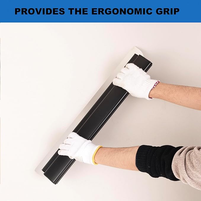 Drywall Tools Skimming Blade with Extension Handle - 10", 14", 24"& 32" 40" Blades with 2 Pack 0.3 mm Blades, Construction Tools End Caps, with Outer Box, Drywall Roller,Taping Knife
